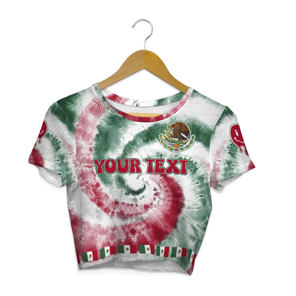 Mexico Croptop T Shirt Custom Tie Dye Style 1