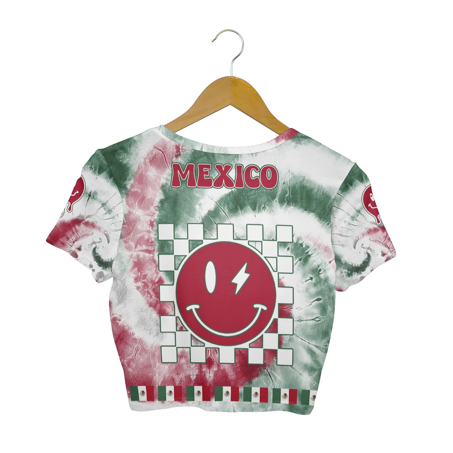 Mexico Croptop T Shirt Custom Tie Dye Style 2