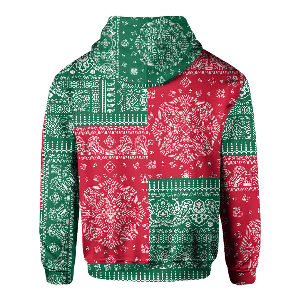 Mexico Hoodie Flag And Paisley Basic Style 3