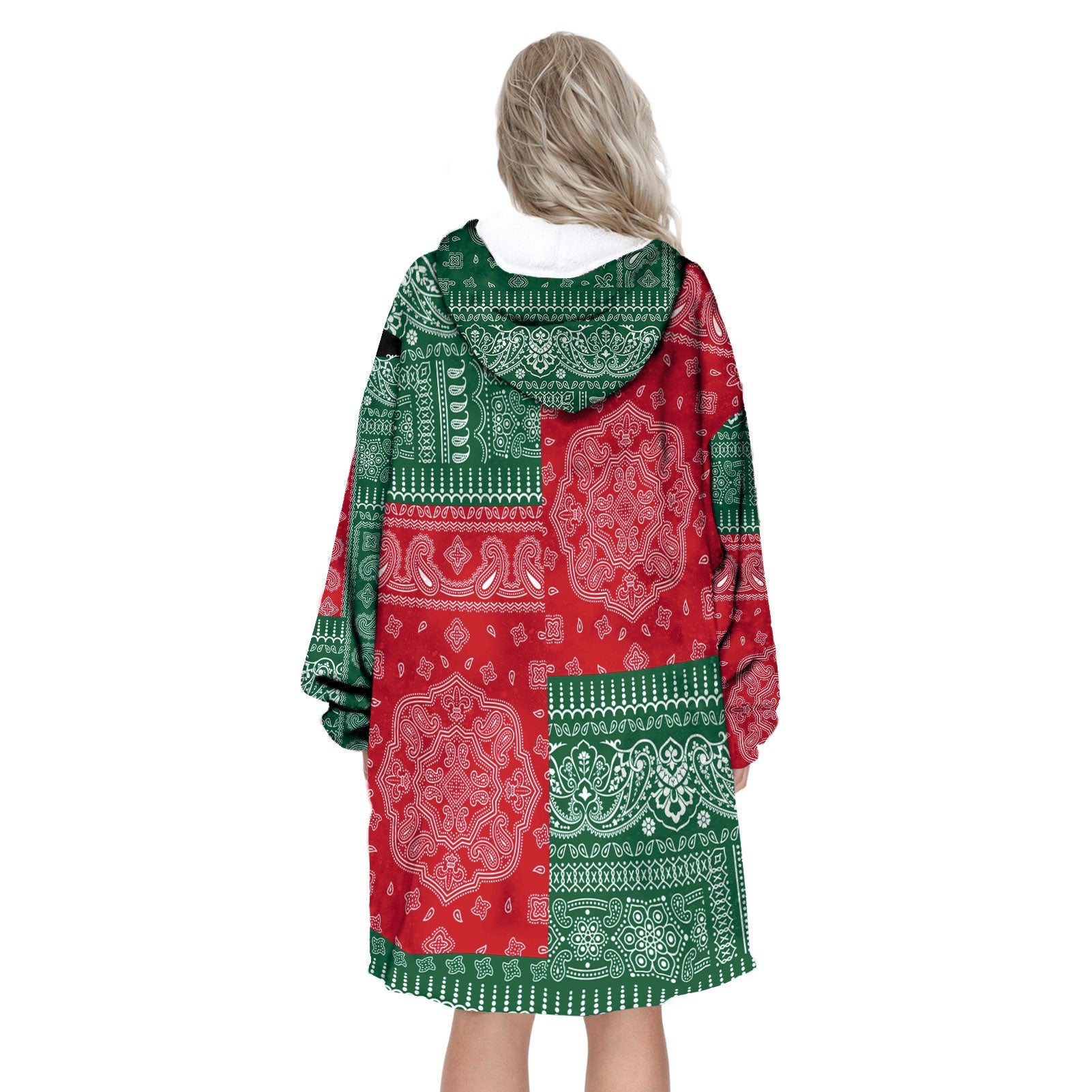 Mexico Hoodie Blanket Flag And Paisley Basic Style 3