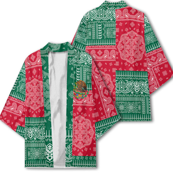 Mexico Kimono Flag And Paisley Basic Style 1