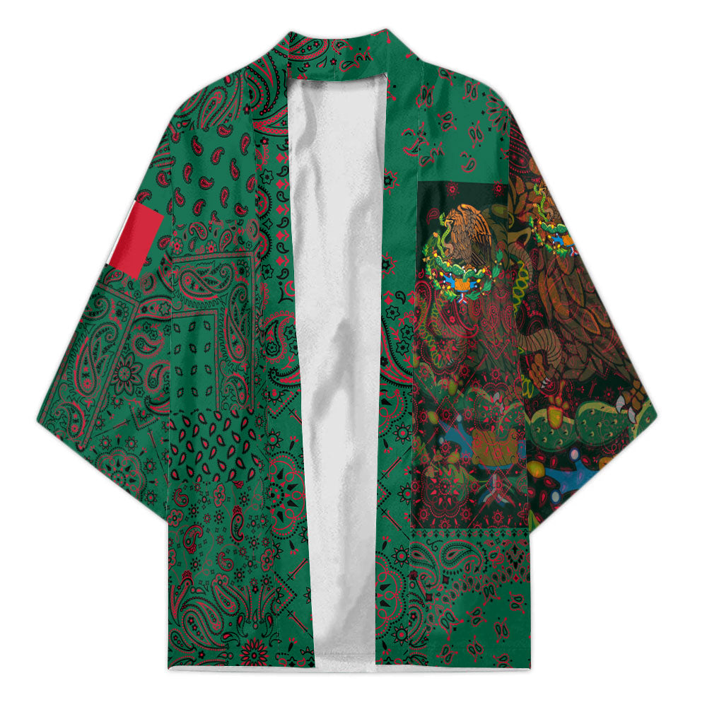 Mexico Kimono Paisley Flag And Skull Style 1