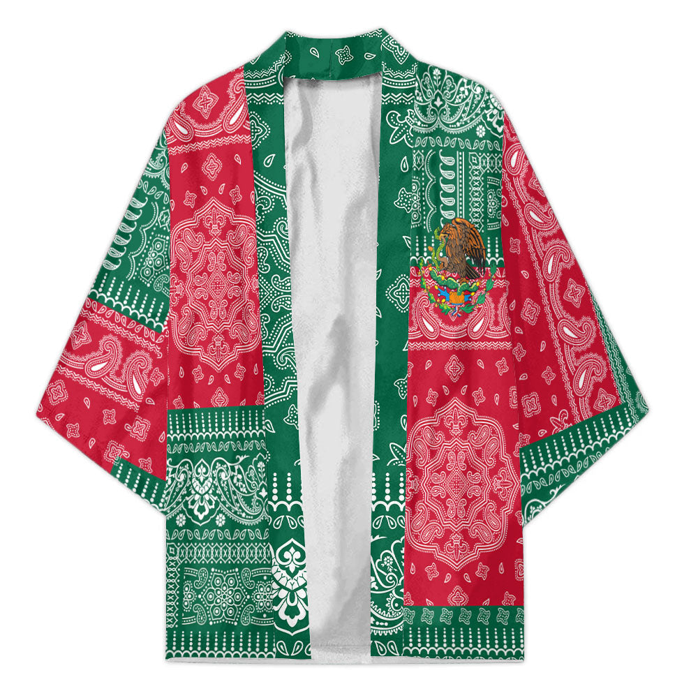 Mexico Kimono Flag And Paisley Basic Style 2