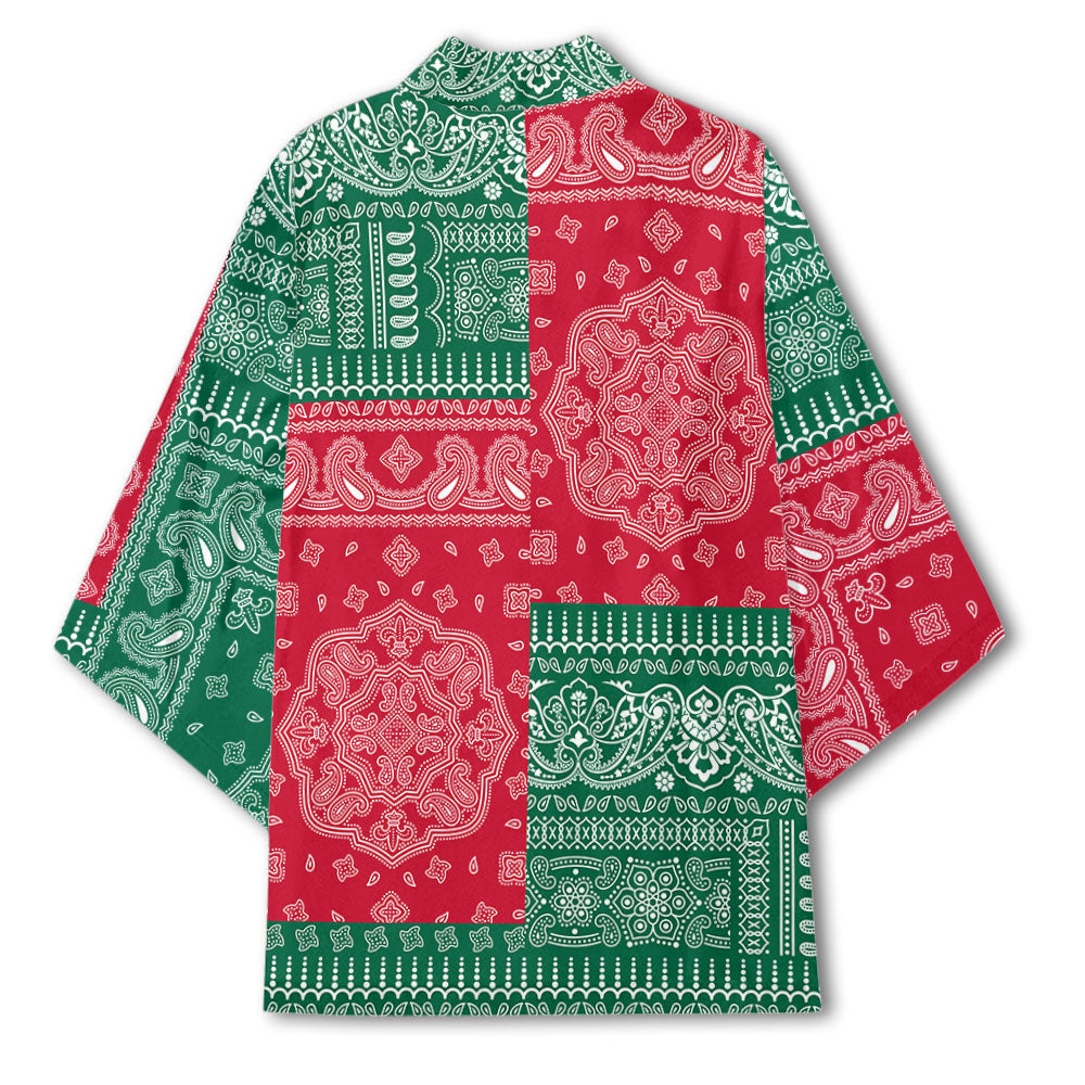 Mexico Kimono Flag And Paisley Basic Style 3