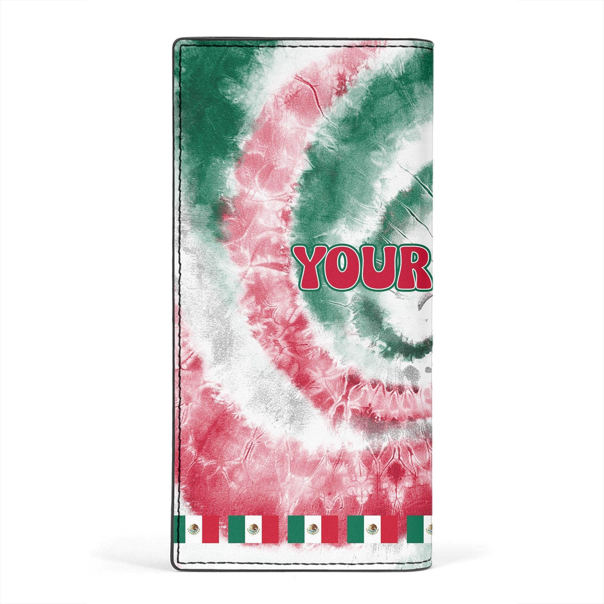 Mexico Leather Wallet Custom Tie Dye Style 2