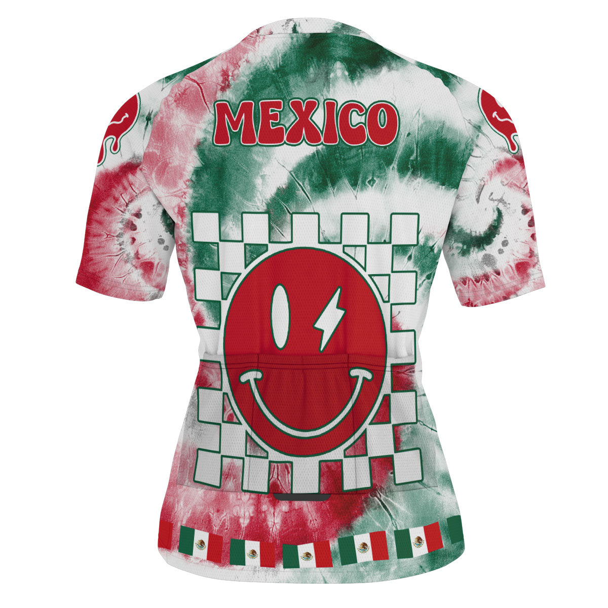 Mexico Men Cycling Jersey Custom Tie Dye Style 3