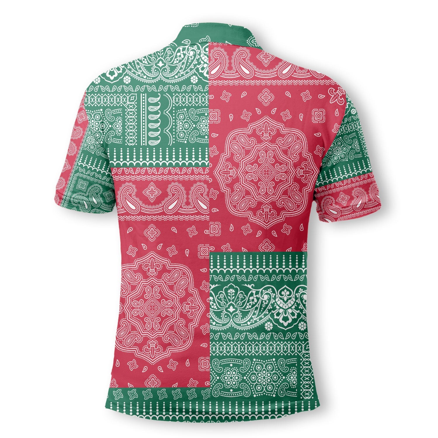 Mexico Polo Shirt Flag And Paisley Basic Style 3