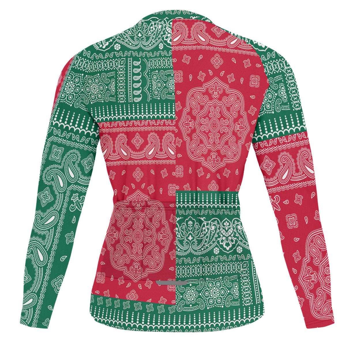 Mexico Raglan Men Cycling Jersey Long Sleeve Flag And Paisley Basic Style 2