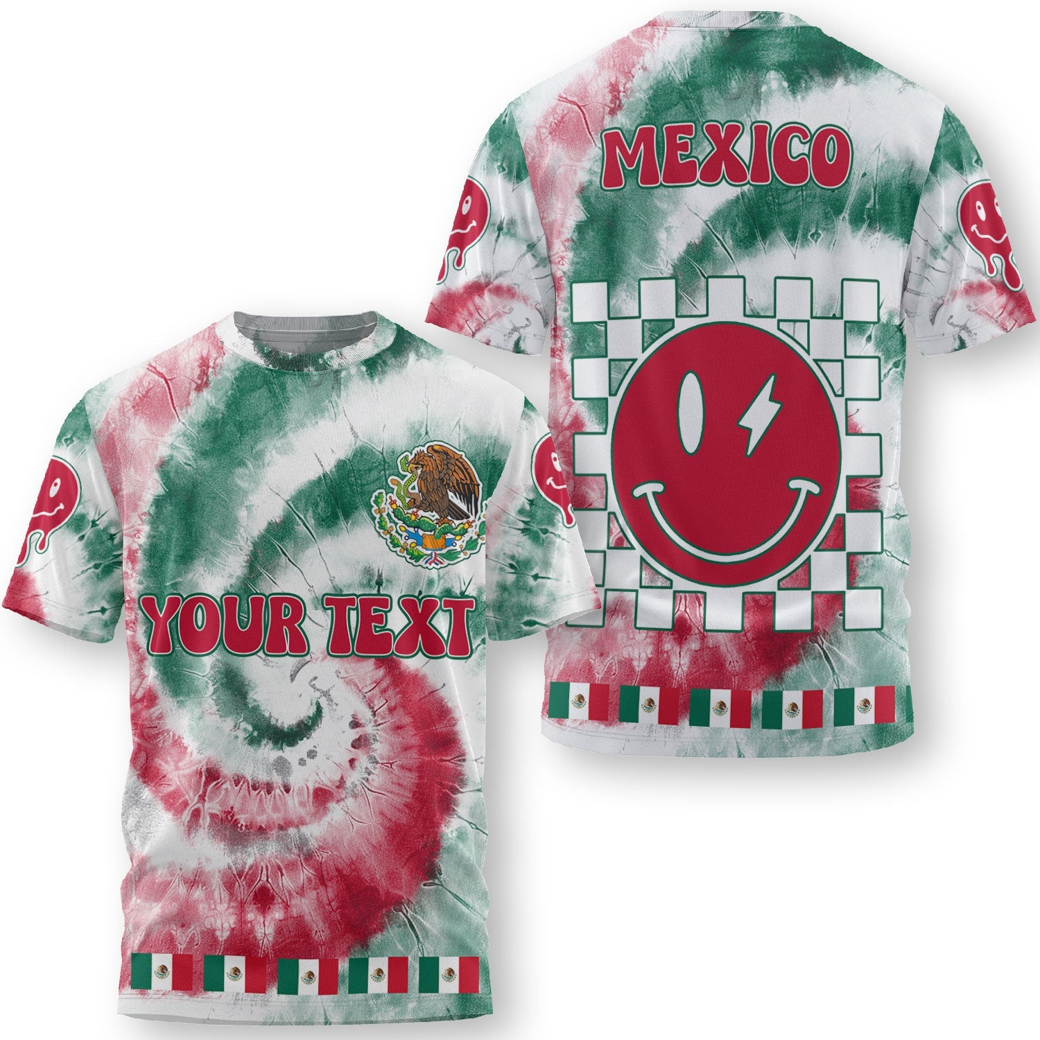 Mexico T Shirt Custom Tie Dye Style 3