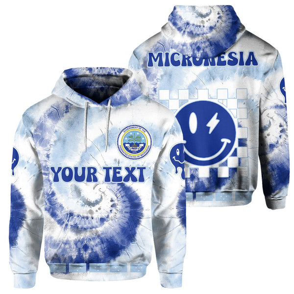 Micronesia Hoodie Custom Tie Dye Style 1