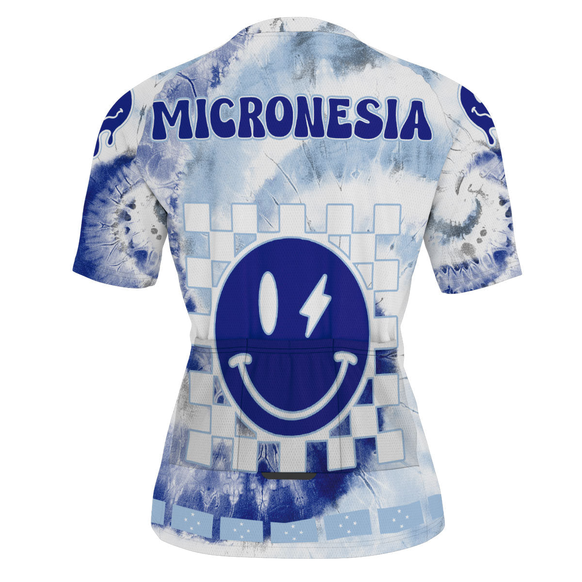 Micronesia Men Cycling Jersey Custom Tie Dye Style 3