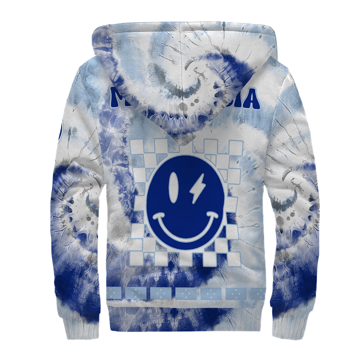 Micronesia Sherpa Hoodie Custom Tie Dye Style 2