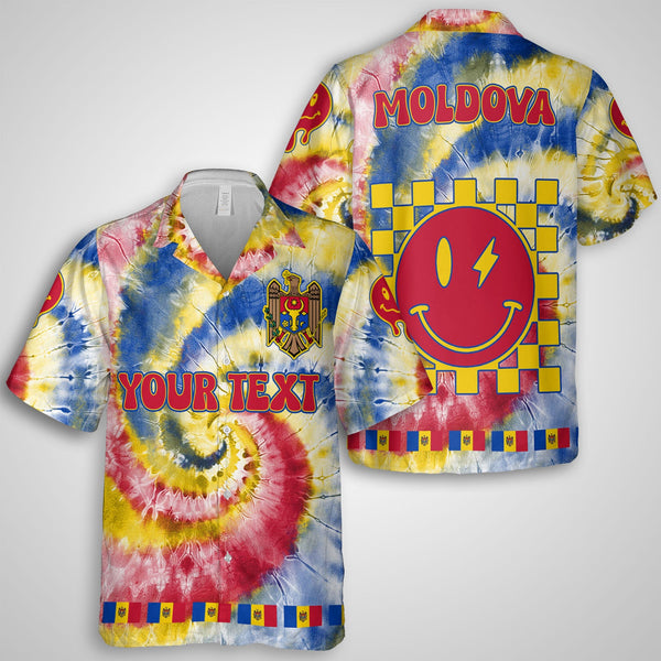 Moldova Hawaiian Shirt Custom Tie Dye Style 1