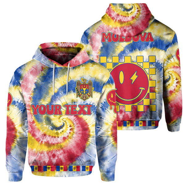 Moldova Hoodie Custom Tie Dye Style 1