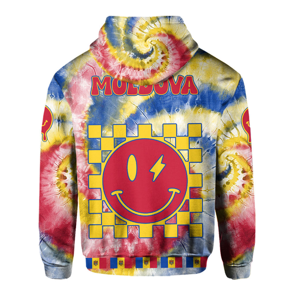 Moldova Hoodie Custom Tie Dye Style 3