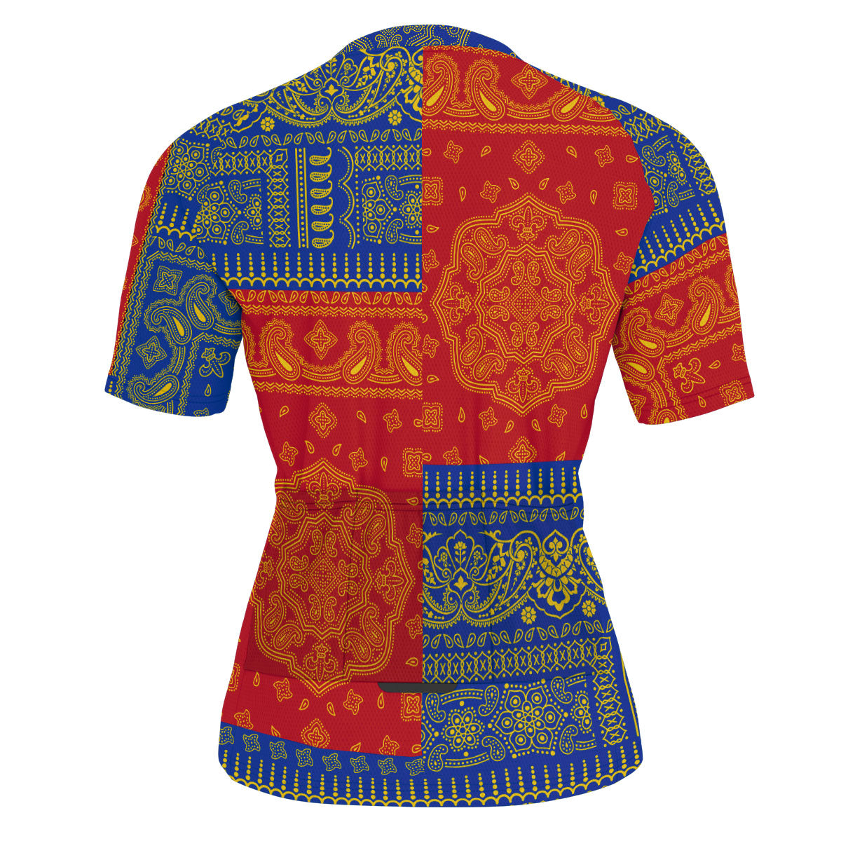 Moldova Men Cycling Jersey Flag And Paisley Basic Style 3