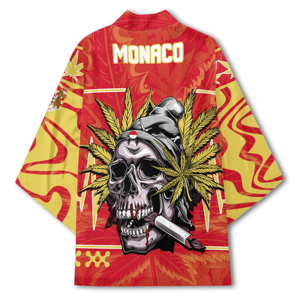 Monaco Kimono Flag & Coat Of Arms Marijuanas Style