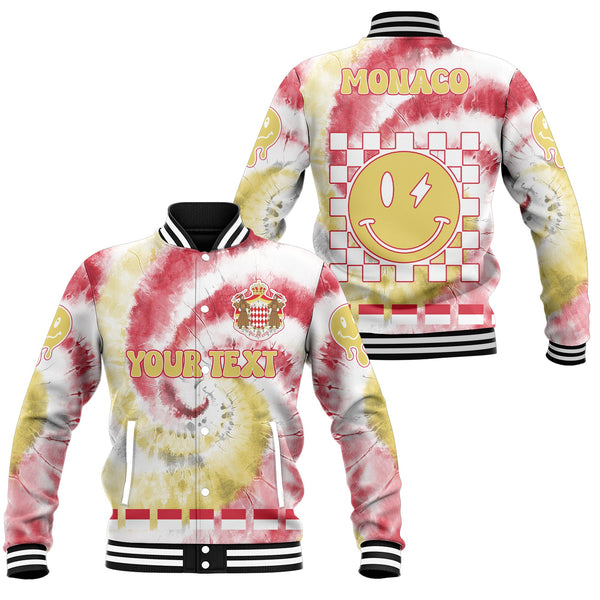 Monaco Baseball Jacket Custom Tie Dye Style 1