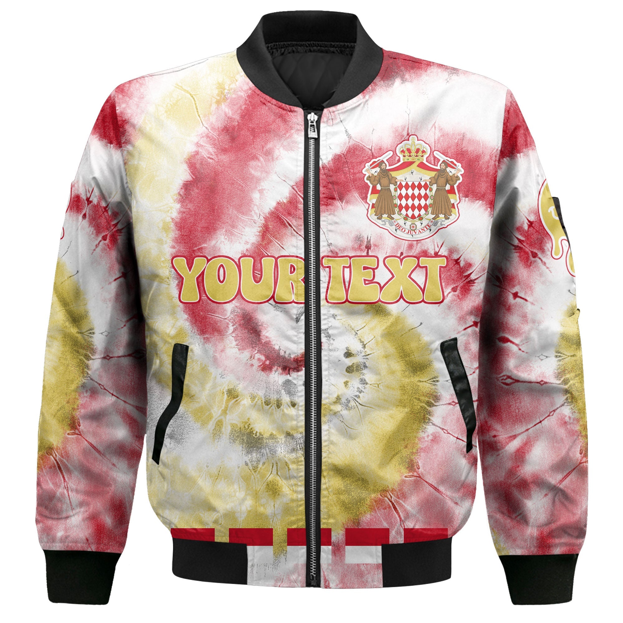 Monaco Bomber Jacket Custom Tie Dye Style 2