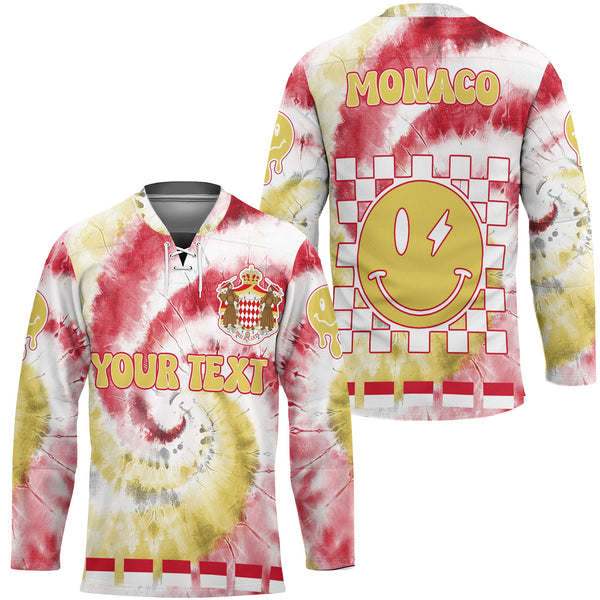 Monaco Hockey Jersey Custom Tie Dye Style 1