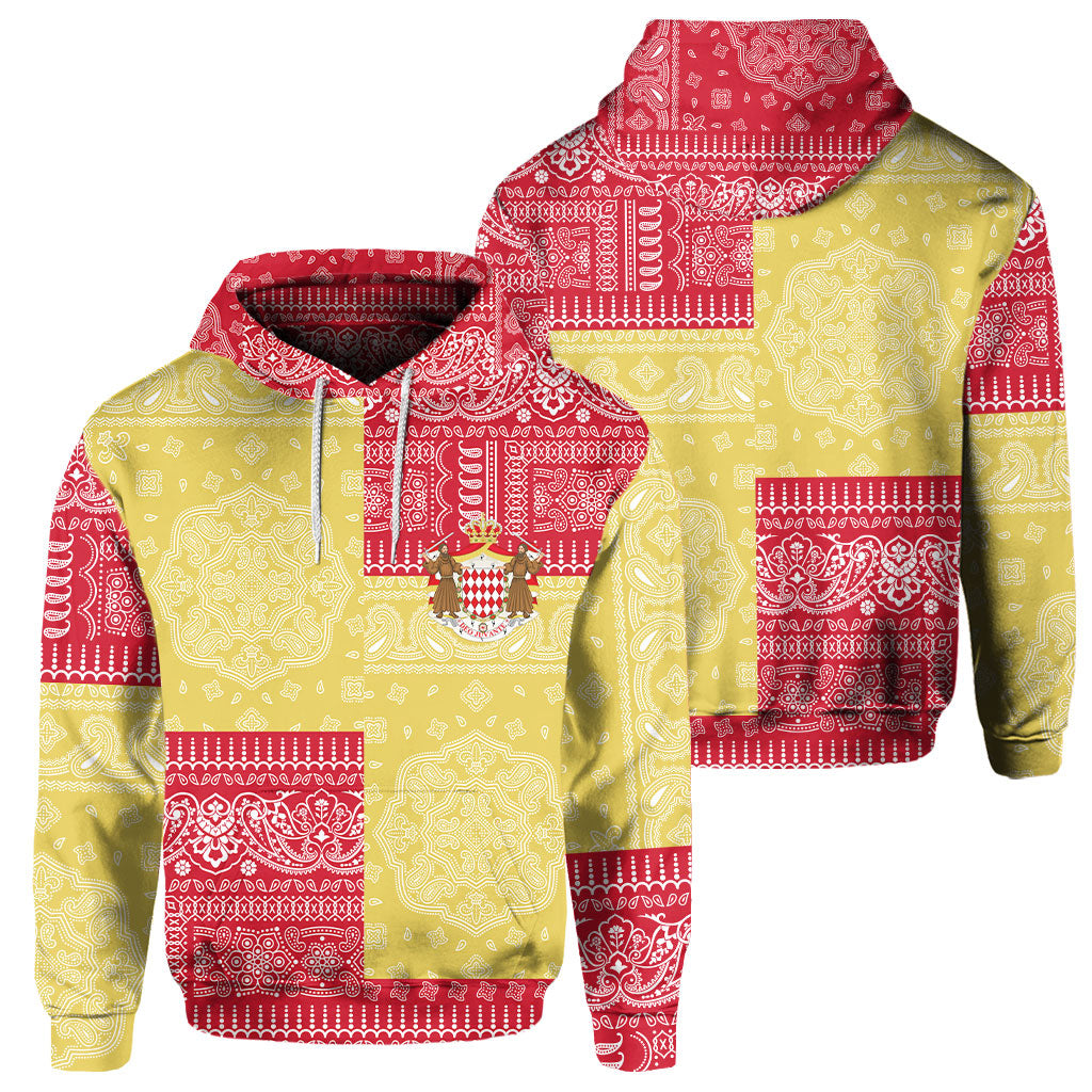 Monaco Hoodie Flag And Paisley Basic Style 1