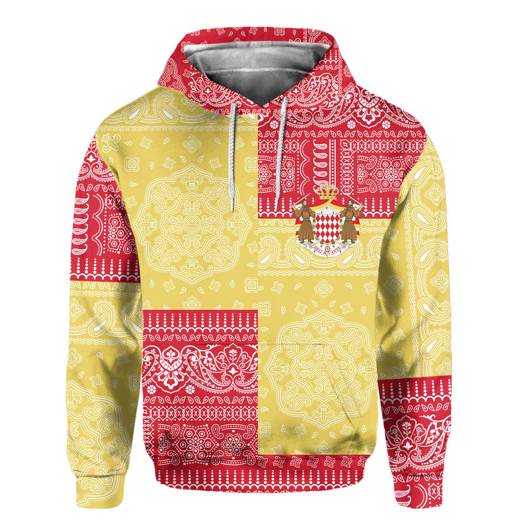 Monaco Hoodie Flag And Paisley Basic Style 2