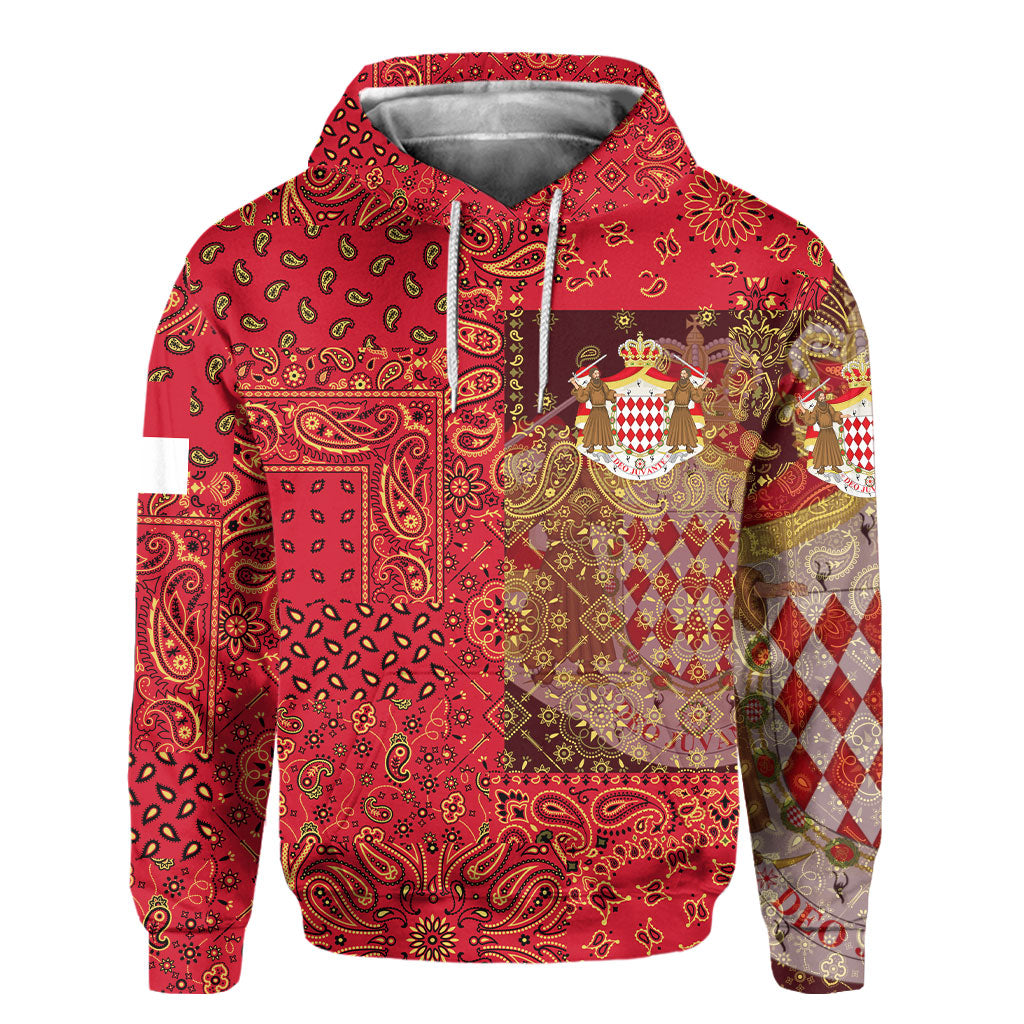 Monaco Hoodie Paisley Flag And Skull Style 2