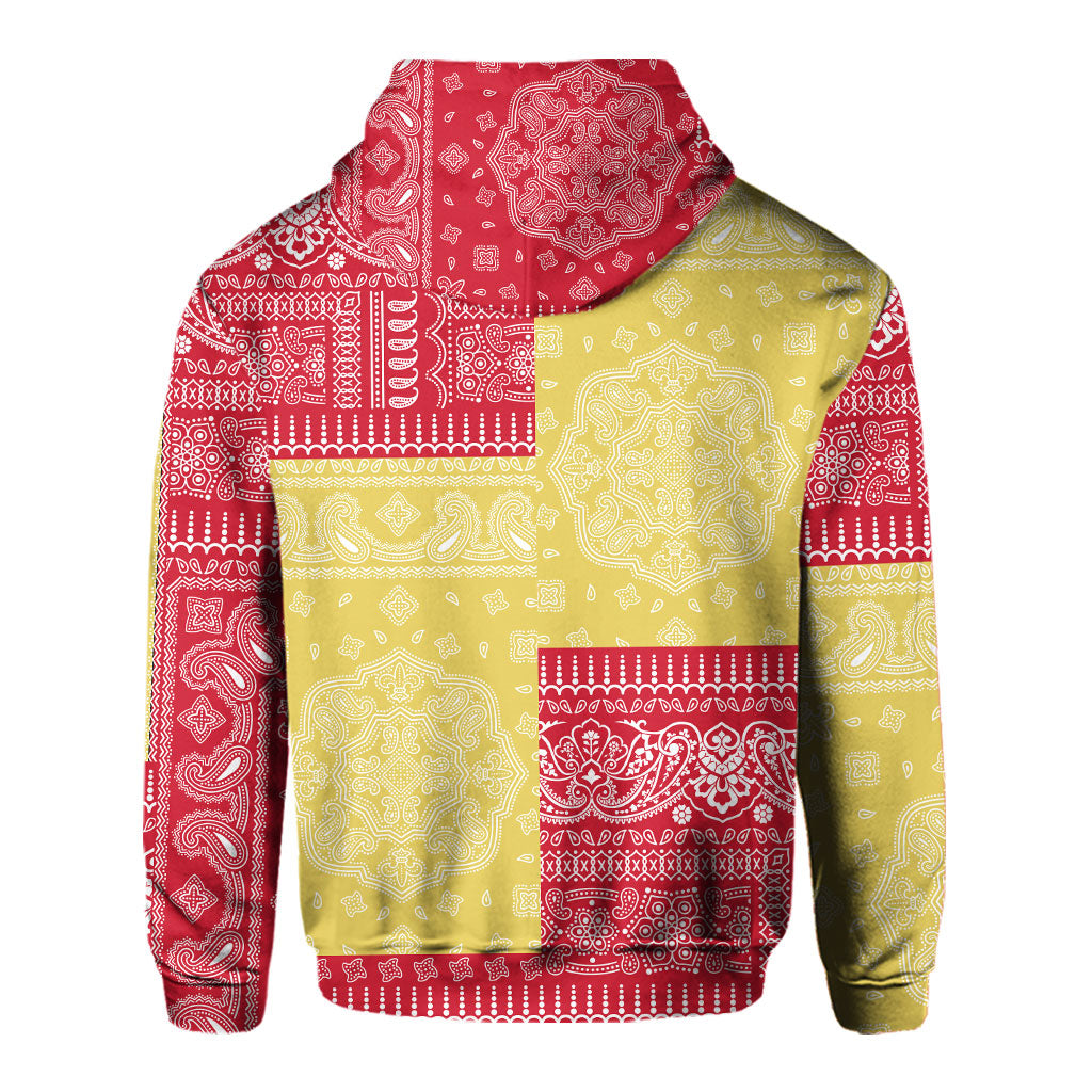 Monaco Hoodie Flag And Paisley Basic Style 3