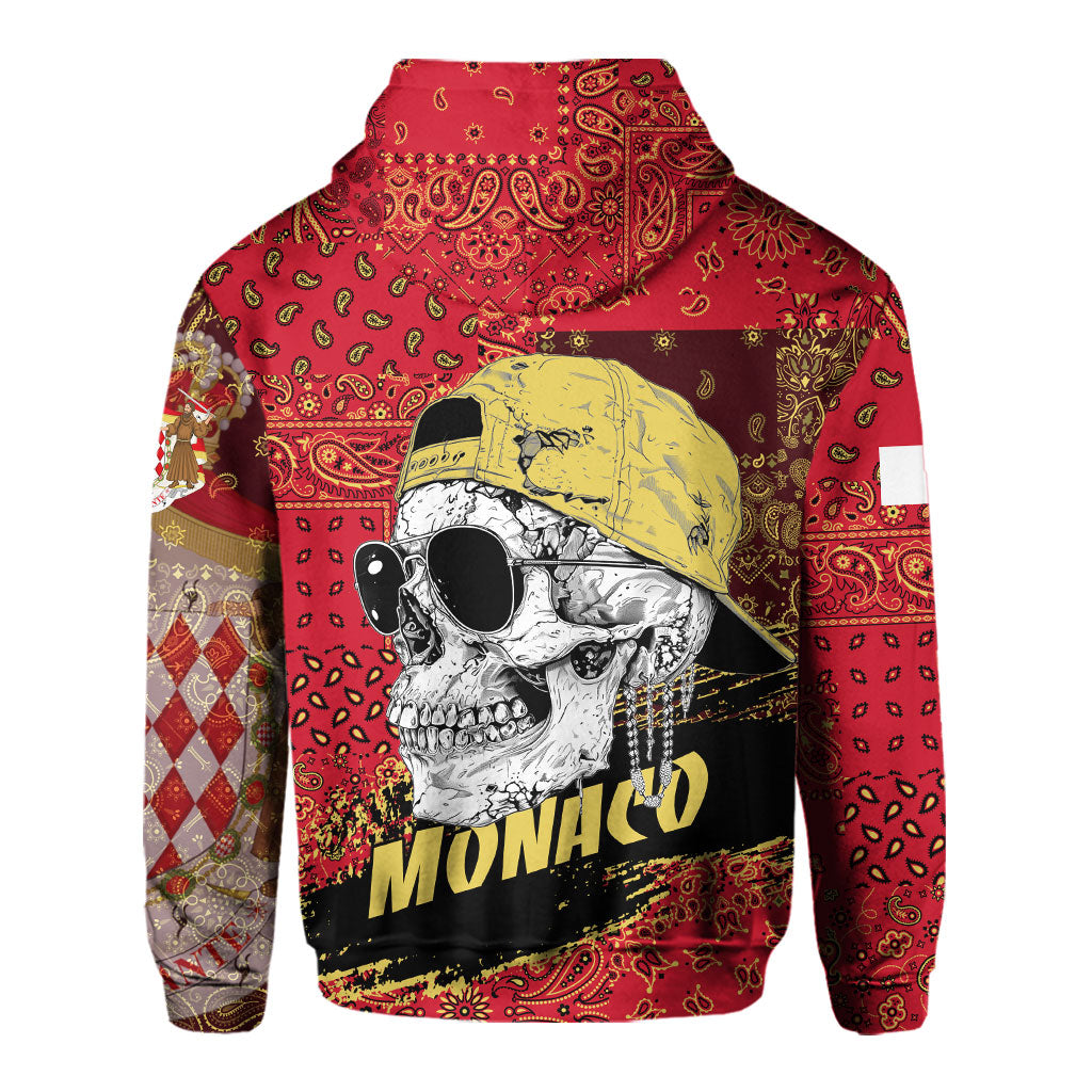 Monaco Hoodie Paisley Flag And Skull Style 3