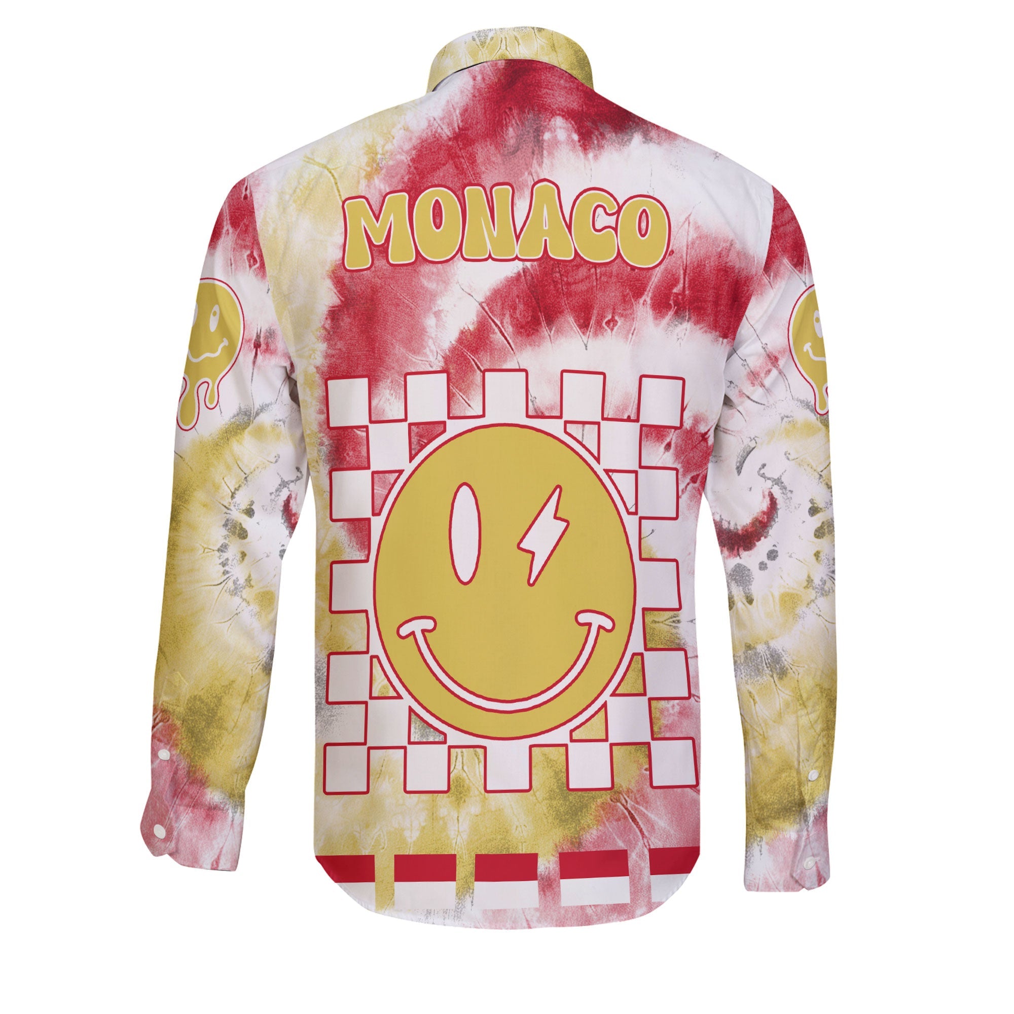 Monaco Long Sleeve Button Shirt Custom Tie Dye Style 2