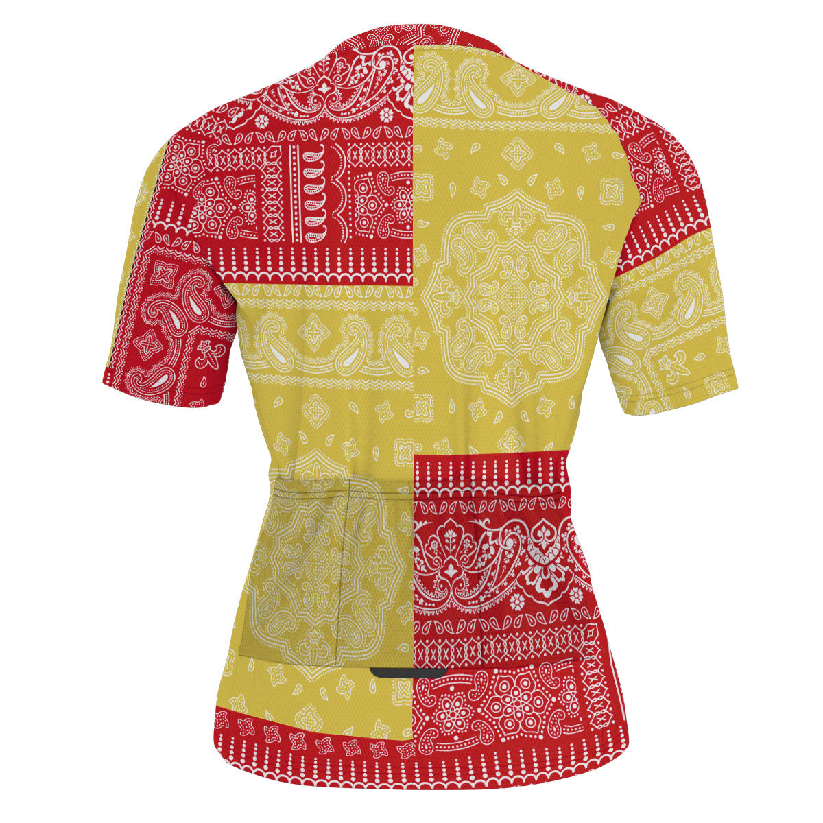 Monaco Men Cycling Jersey Flag And Paisley Basic Style 3