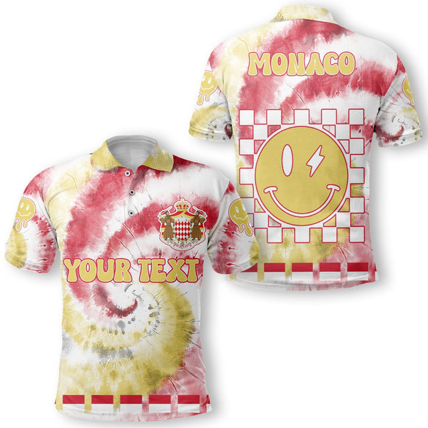 Monaco Polo Shirt Custom Tie Dye Style 1