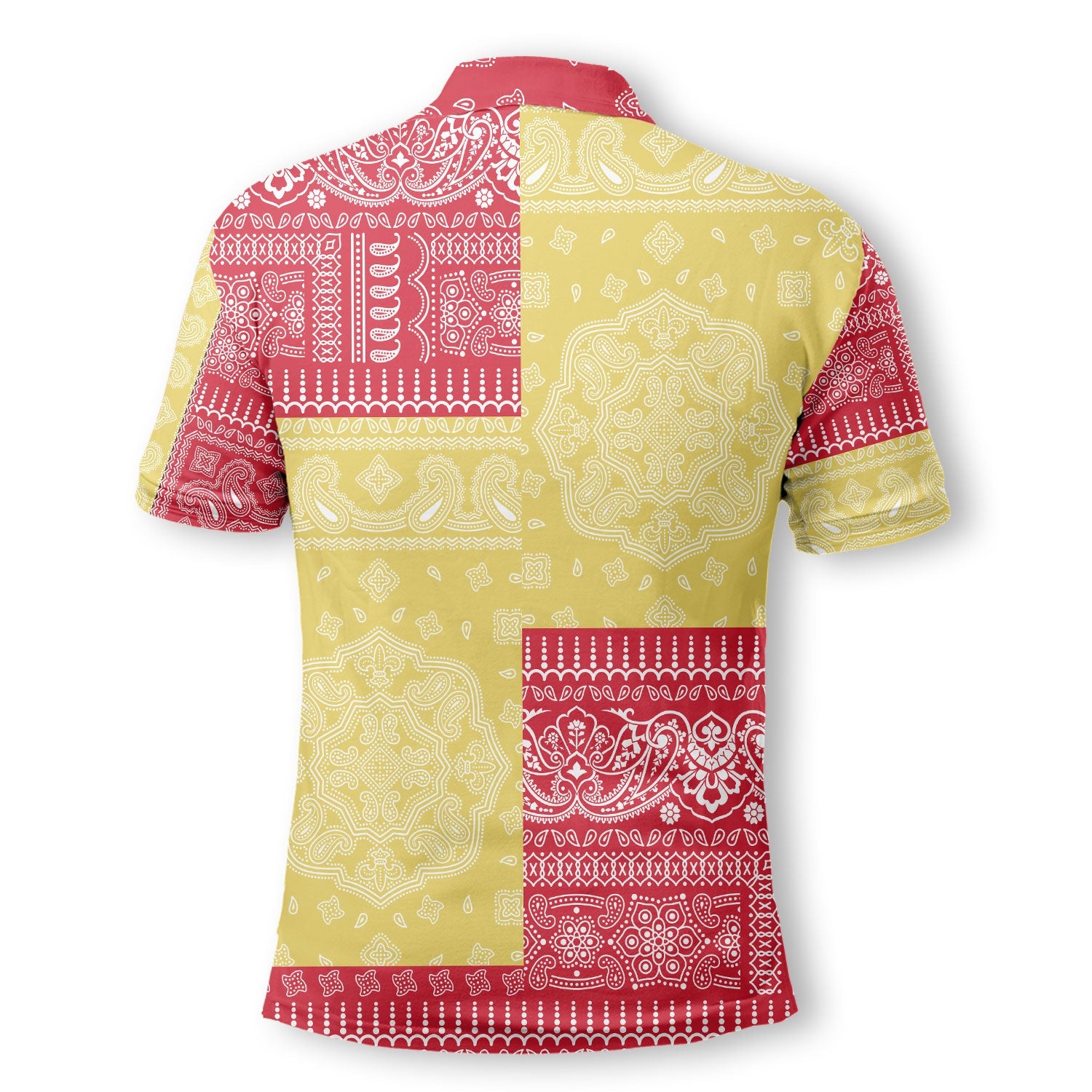 Monaco Polo Shirt Flag And Paisley Basic Style 3