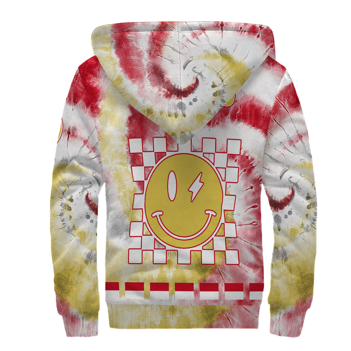 Monaco Sherpa Hoodie Custom Tie Dye Style 3