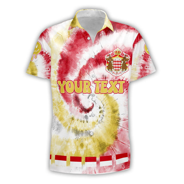 Monaco Short Sleeve Shirt Custom Tie Dye Style 1