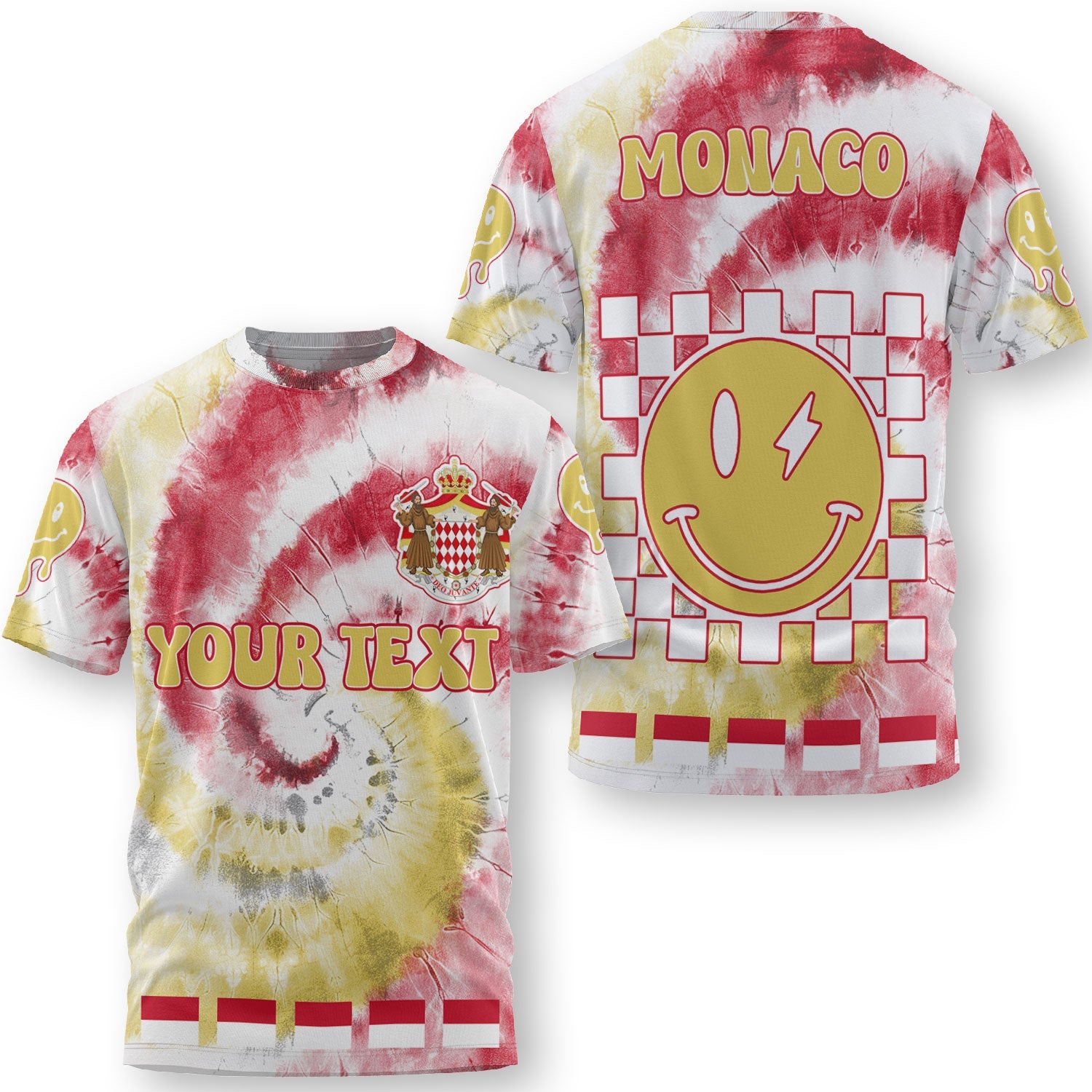 Monaco T Shirt Custom Tie Dye Style 3