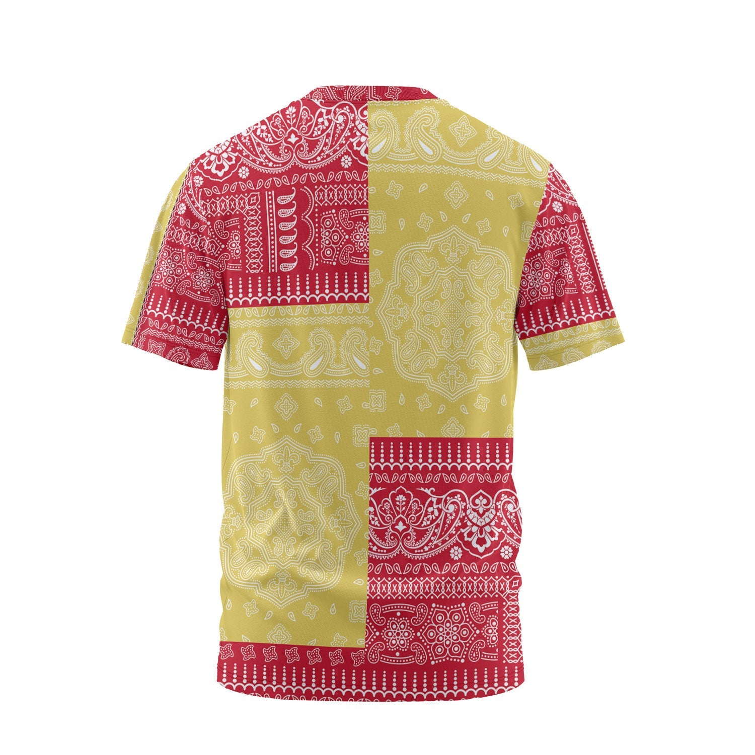 Monaco T Shirt Flag And Paisley Basic Style 3