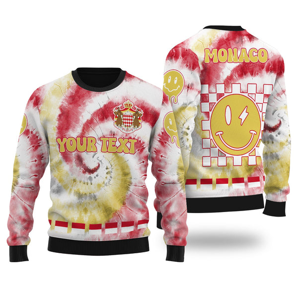 Monaco Ugly Sweater Custom Tie Dye Style 1