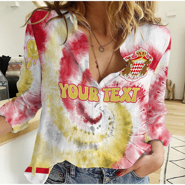 Monaco Women Casual Shirt Custom Tie Dye Style 1