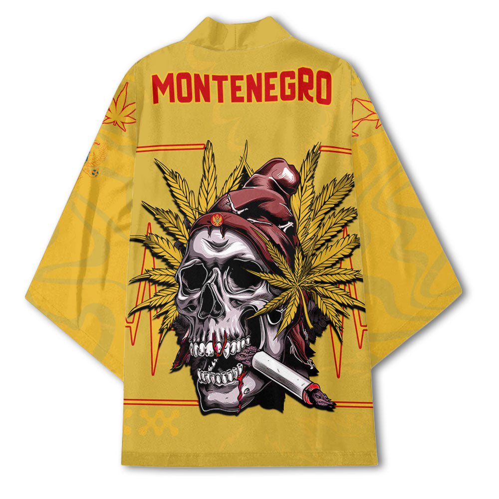 Montenegro Kimono Flag & Coat Of Arms Marijuanas Style