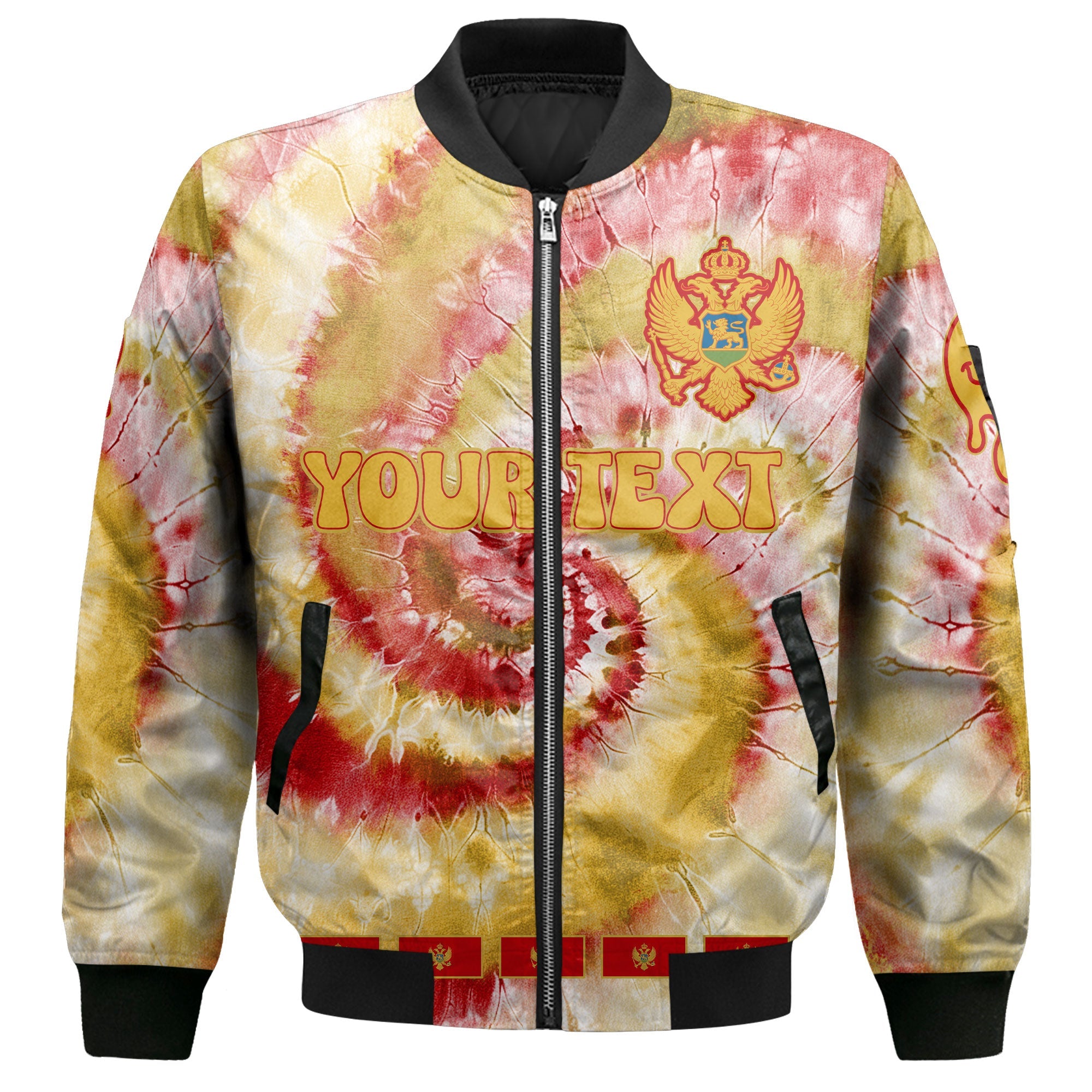 Montenegro Bomber Jacket Custom Tie Dye Style 2