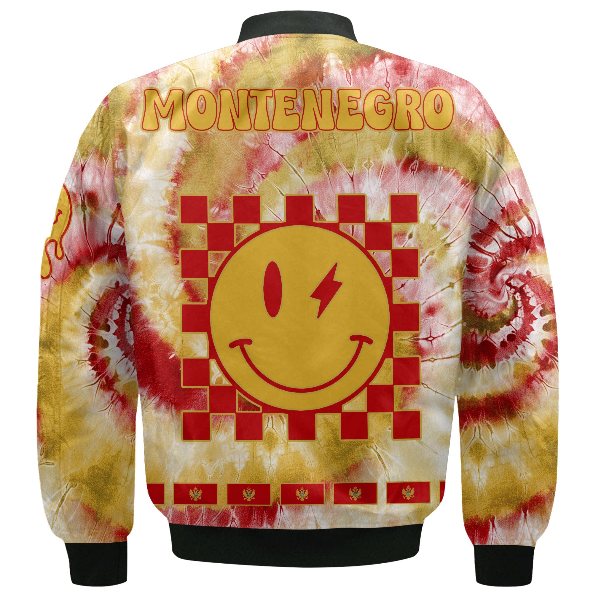 Montenegro Bomber Jacket Custom Tie Dye Style 3