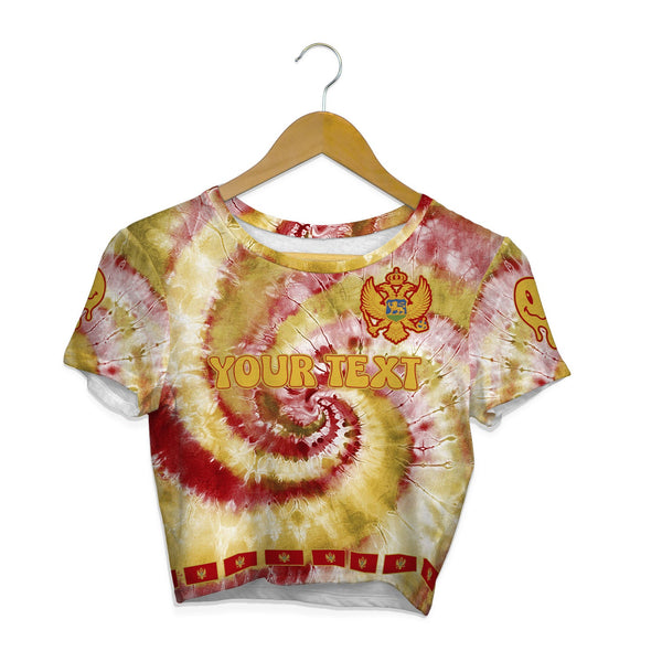 Montenegro Croptop T Shirt Custom Tie Dye Style 1