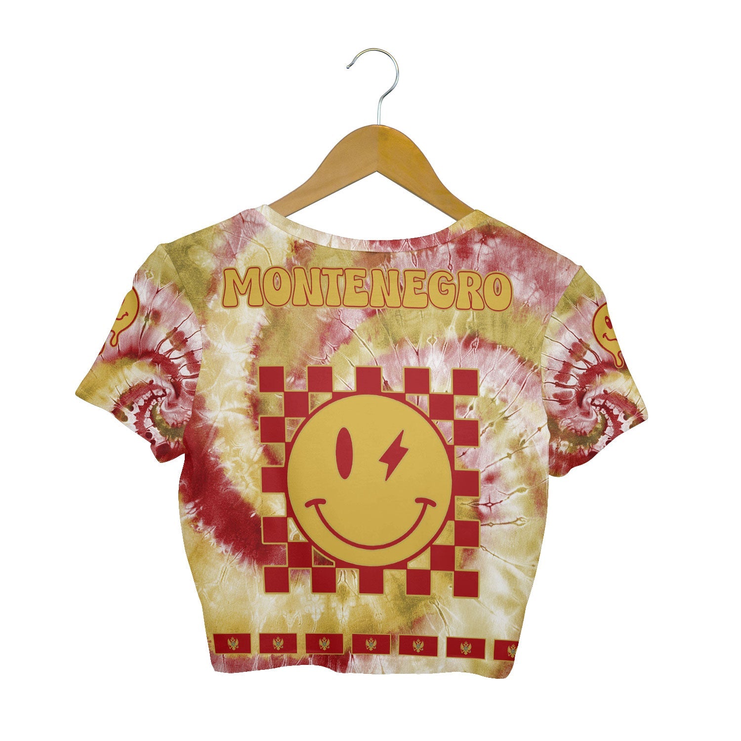 Montenegro Croptop T Shirt Custom Tie Dye Style 2