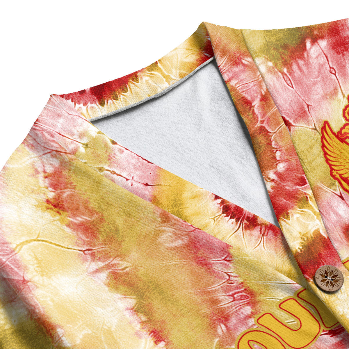 Montenegro Fleece Cardigan Custom Tie Dye Style 1