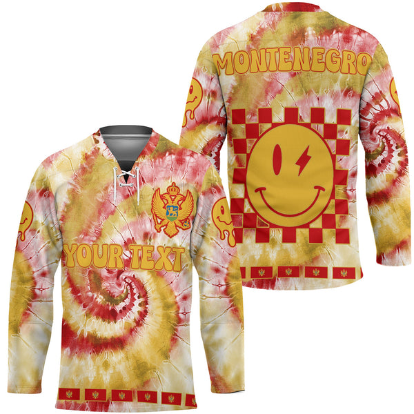 Montenegro Hockey Jersey Custom Tie Dye Style 1