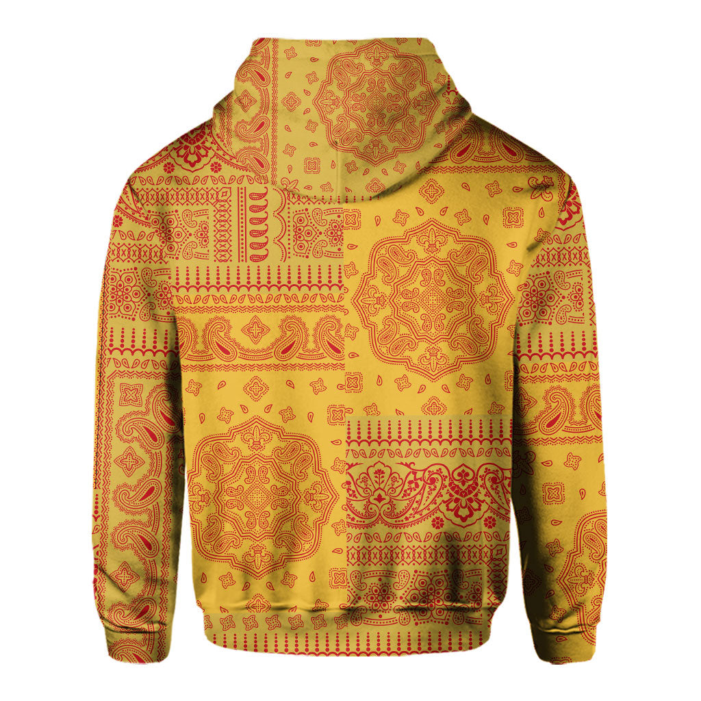 Montenegro Hoodie Flag And Paisley Basic Style 3