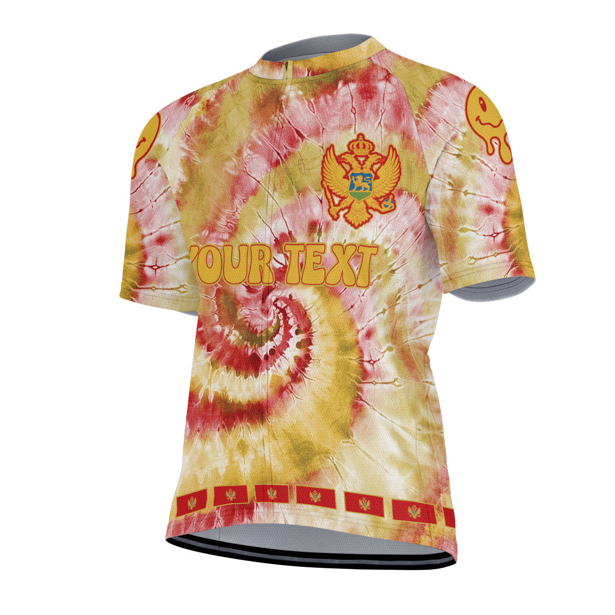 Montenegro Men Cycling Jersey Custom Tie Dye Style 2