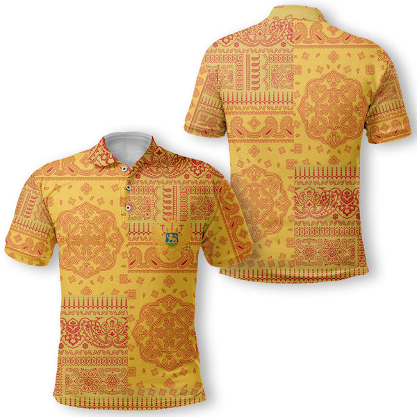 Montenegro Polo Shirt Flag And Paisley Basic Style 1