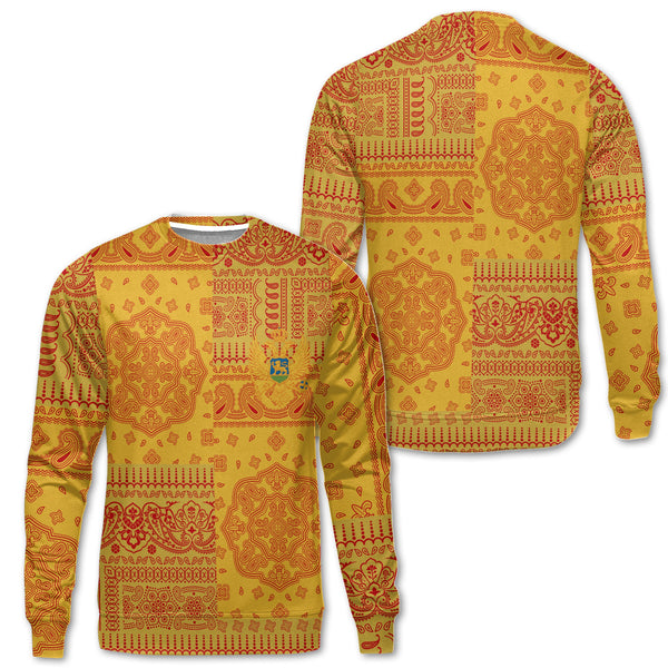 Montenegro Sweatshirt Flag And Paisley Basic Style 1